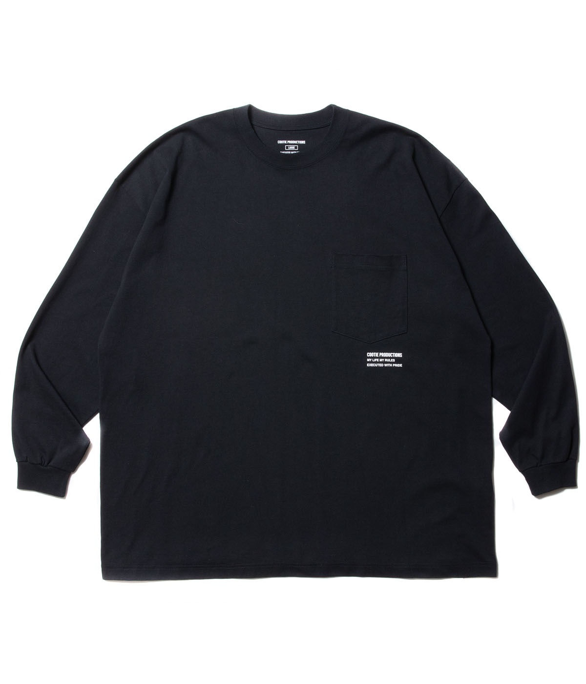 Open End Yarn Error Fit L/S Tee【BLACK】｜COOTIE PRODUCTIONS