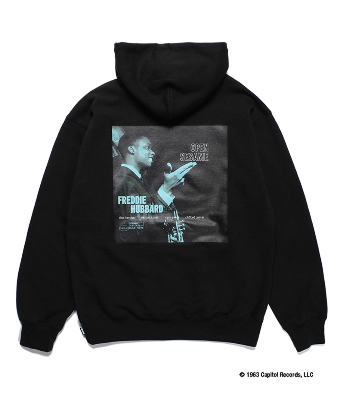 BLUE NOTE / MIDDLE WEIGHT PULLOVER HOODED SWEAT SHIRT (TYPE-3)【BLACK】