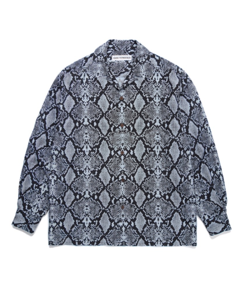 WACKO MARIAワコマリアPYTHON OPEN COLLAR SHIRT wackomaria PYTHON OPEN COLLAR SHIRT