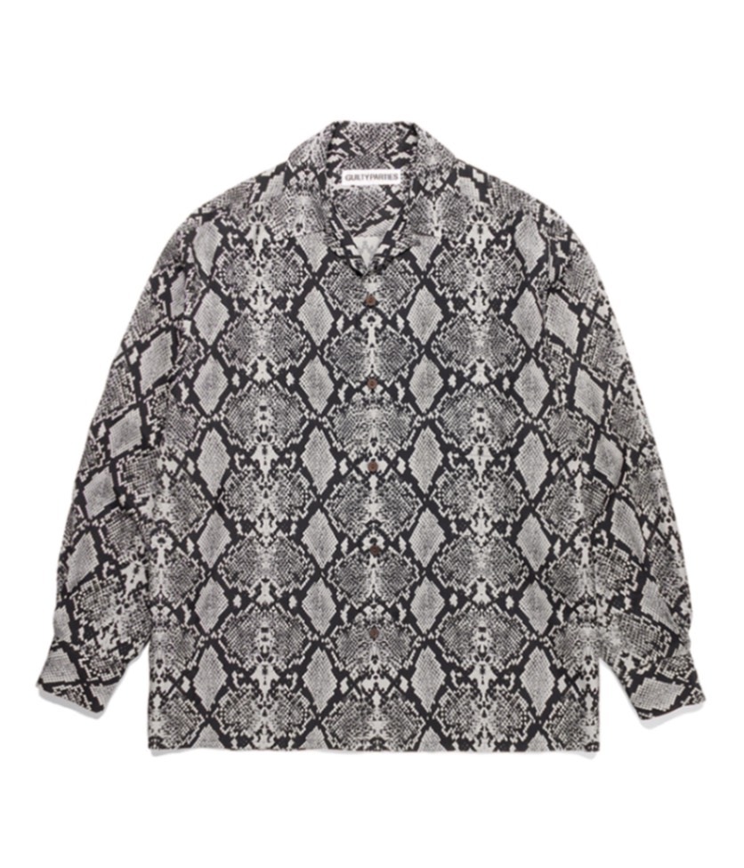 PYTHON OPEN COLLAR SHIRT パイソン　ワコマリア PYTHON OPEN COLLAR SHIRT (TYPE-6)【IVORY】｜WACKO MARIA