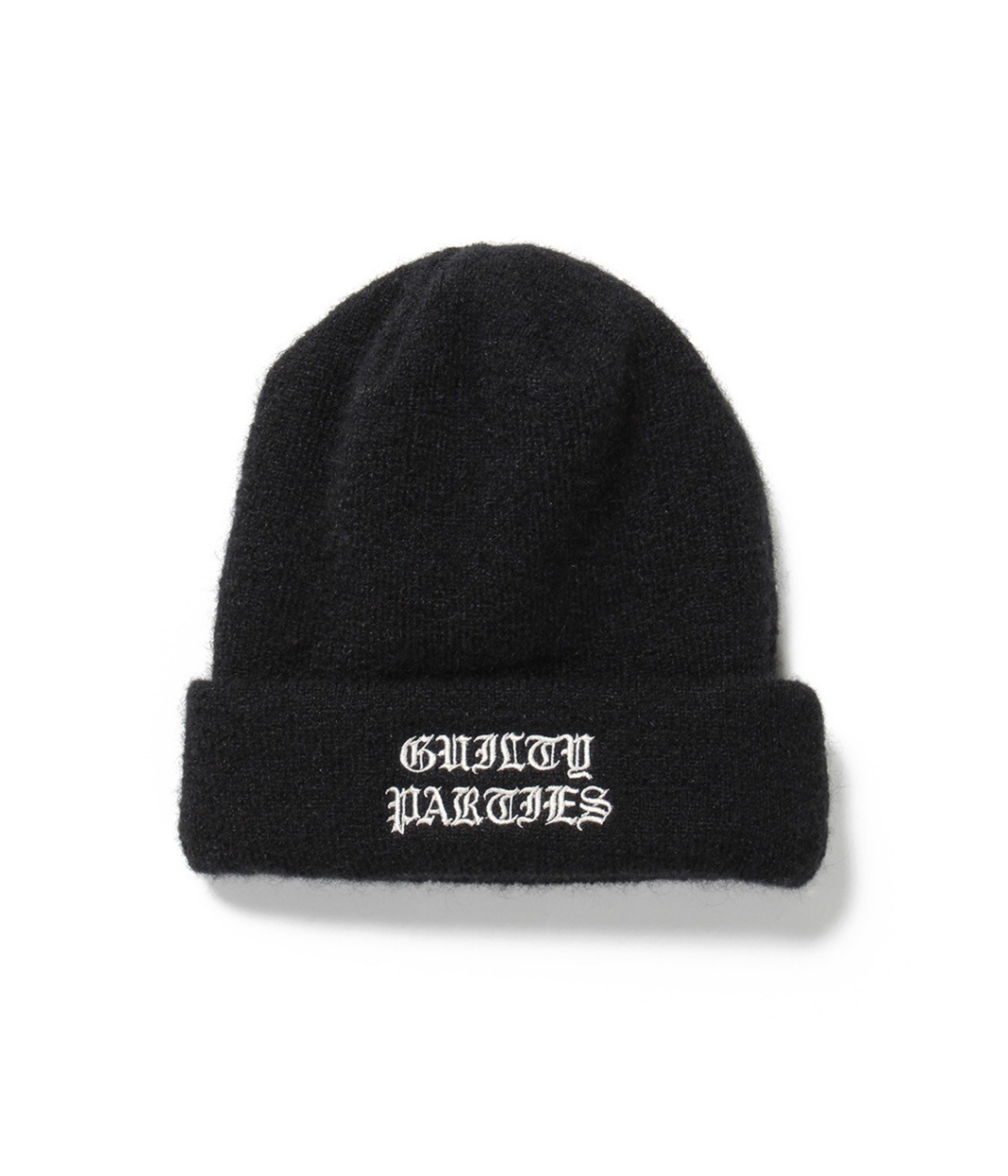 MOHAIR KNIT WATCH CAP (GUILTY PARTIES)【BLACK】