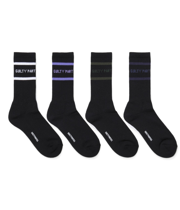 LOGO JACQUARD SOCKS【BLACK】