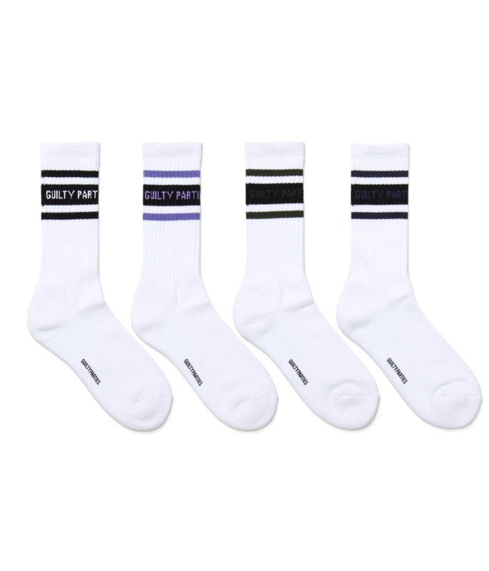 LOGO JACQUARD SOCKS【WHITE】