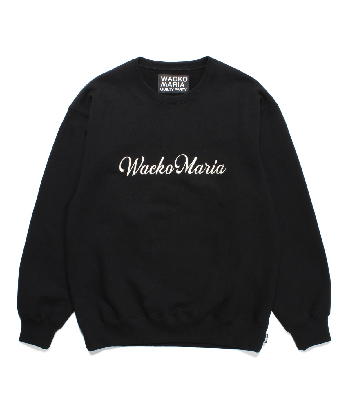 HEAVY WEIGHT CREW NECK SWEAT SHIRT (TYPE-1)【BLACK】