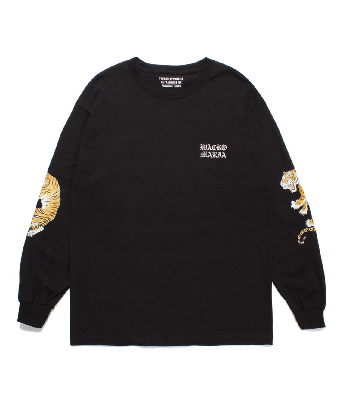 TIM LEHI / CREW NECK LONG SLEEVE T-SHIRT (TYPE-2)【BLACK】