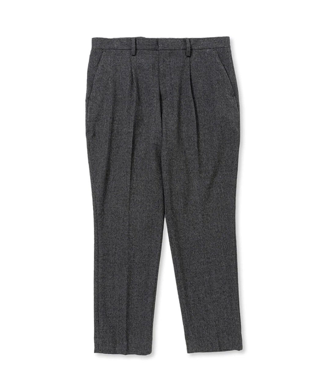 R/P STRECTH TWEED TYPE TAPERD SLACKS【MIX GRAY 】