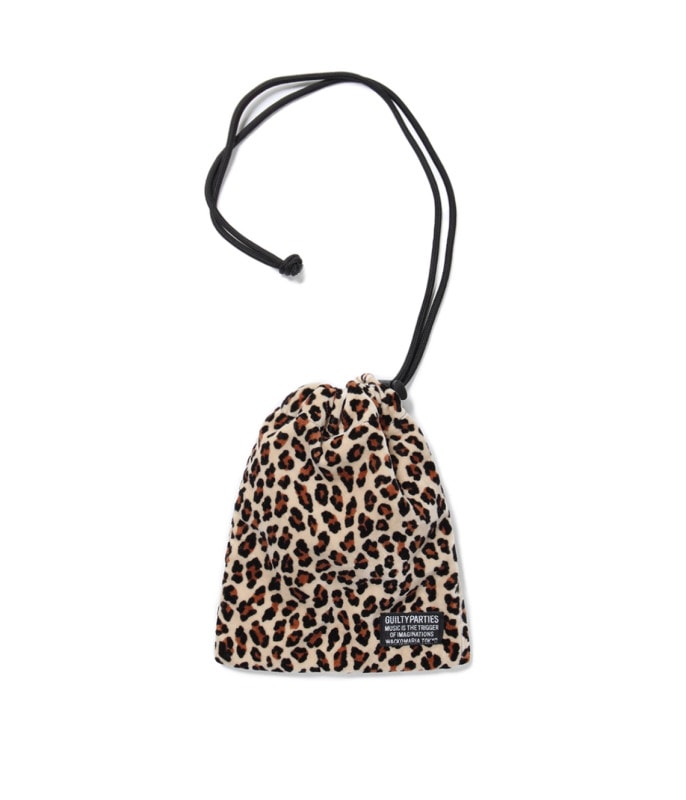 LEOPARD VELOR SHOULDER PORCH【BEIGE】