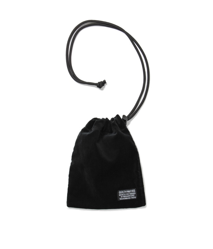 VELVET SHOULDER PORCH【BLACK】
