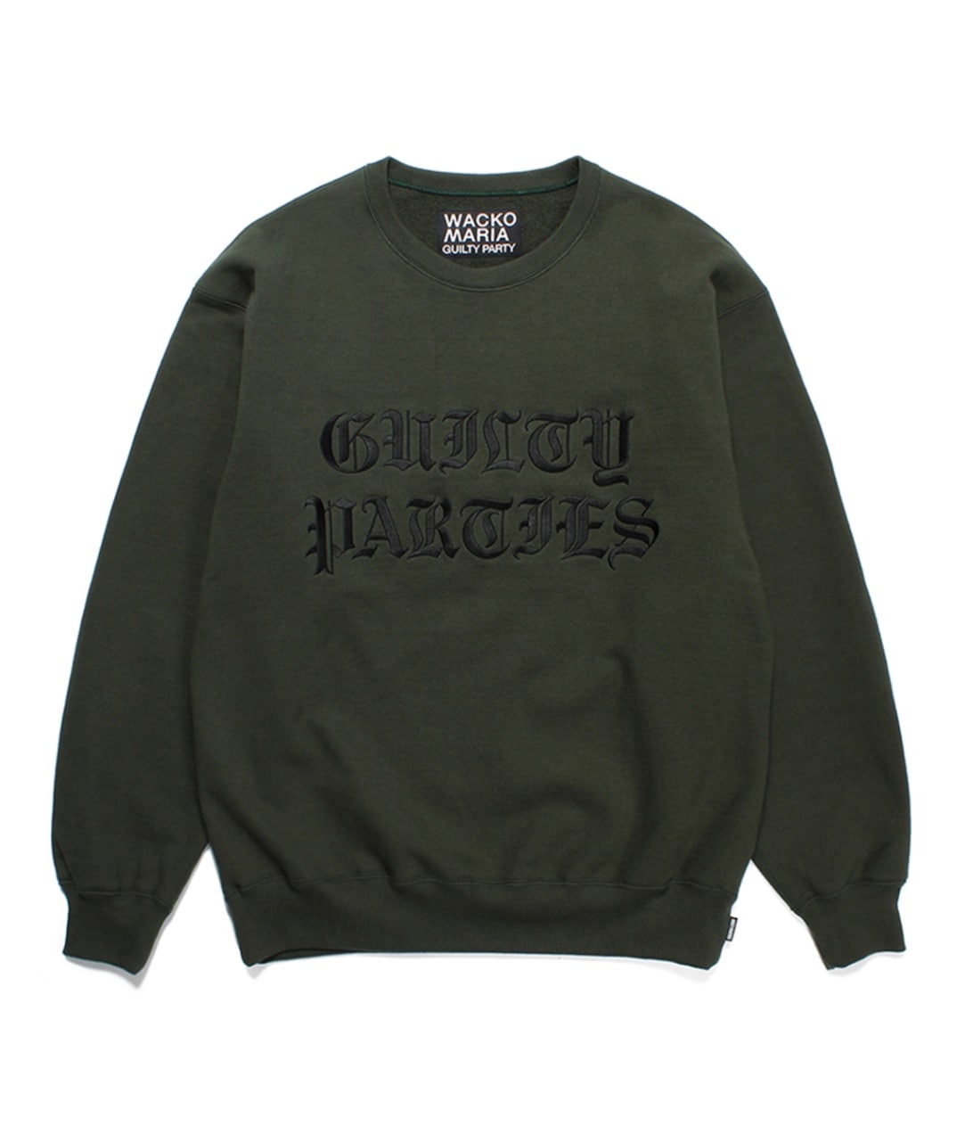 WACKO MARIA◆HEAVY WEIGHT CREW NECK SWEAT SHIRT 3色 HEAVY WEIGHT CREW NECK SWEAT SHIRT (TYPE-3)【GREEN】|WACKO