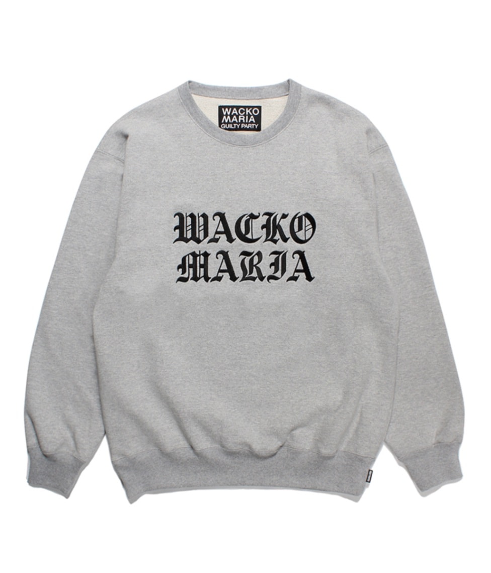 HEAVY WEIGHT CREW NECK SWEAT SHIRT (TYPE-2)【GRAY】｜WACKO MARIA