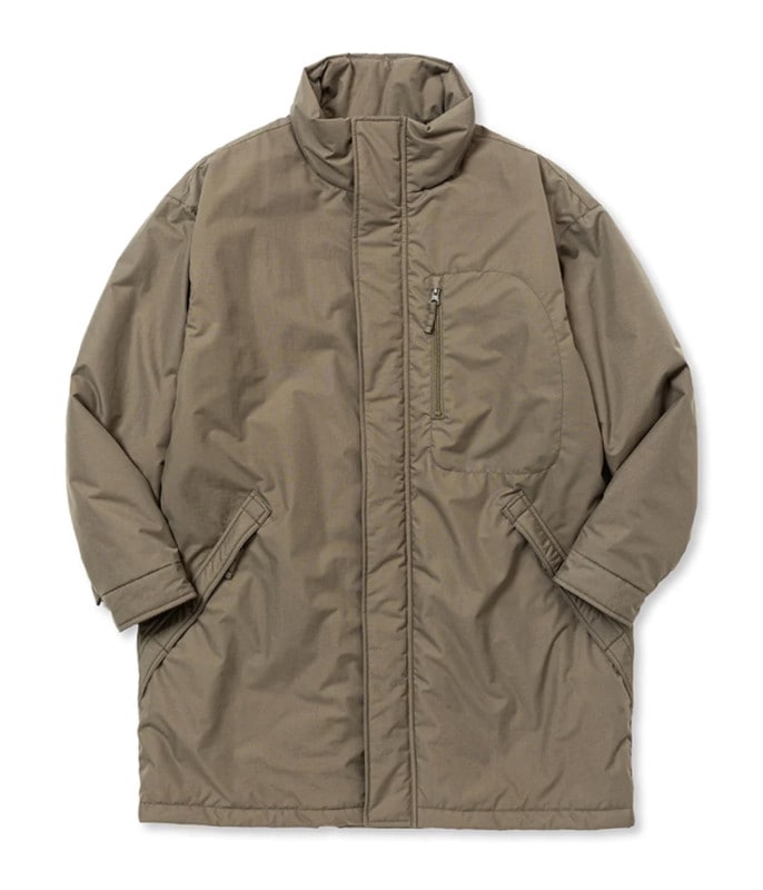 TASLAN NYLON PADDED COAT【GRAY】