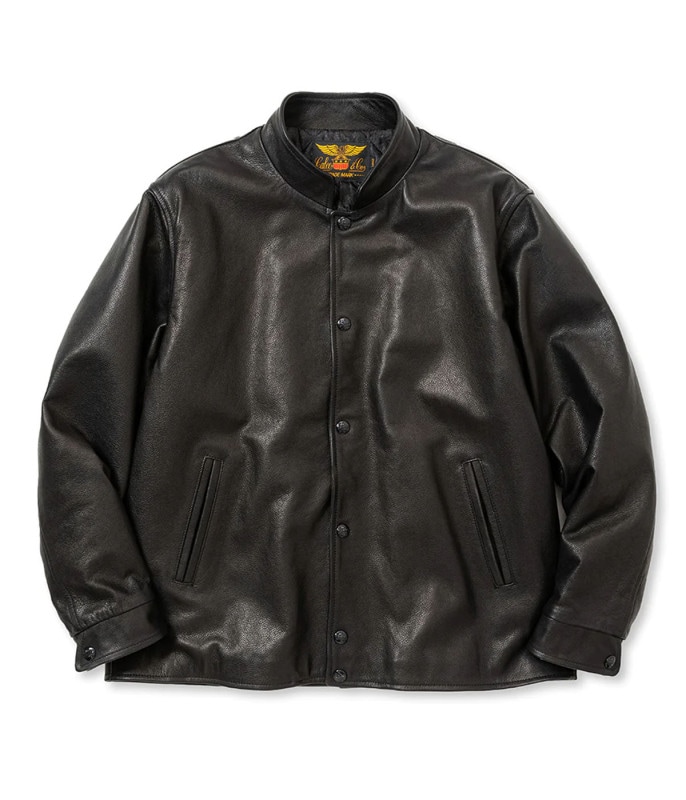 CROME LEATHER AWARD TYPE JACKET【BLACK】