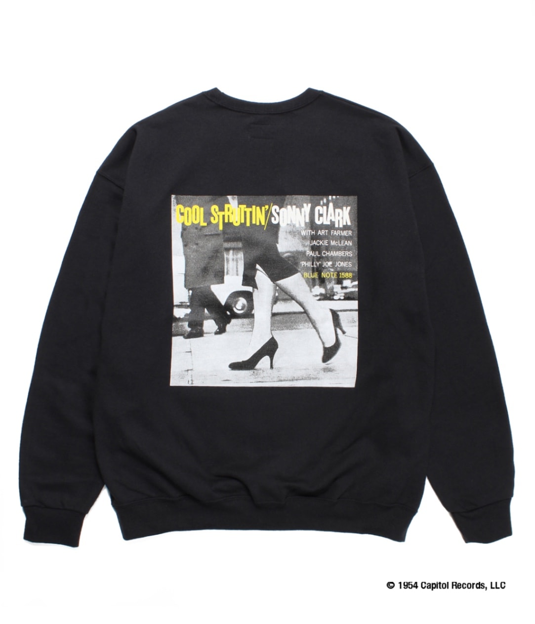 BLUE NOTE / CREW NECK SWEAT SHIRT (TYPE-2)【BLACK】