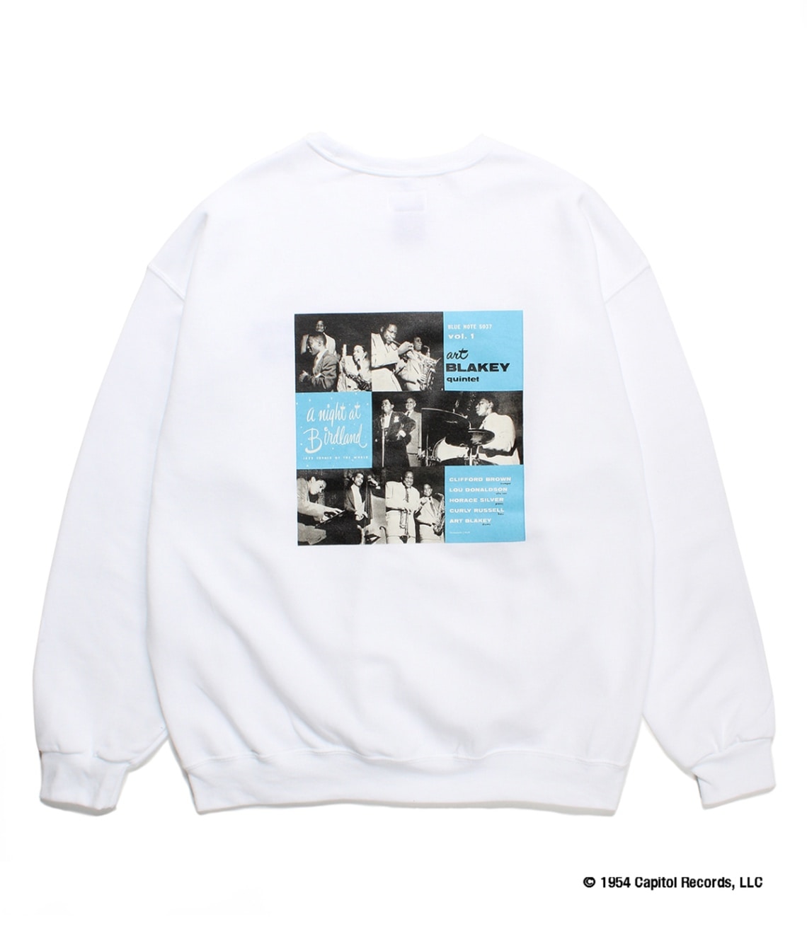 BLUE NOTE / CREW NECK SWEAT SHIRT (TYPE-1)【WHITE】