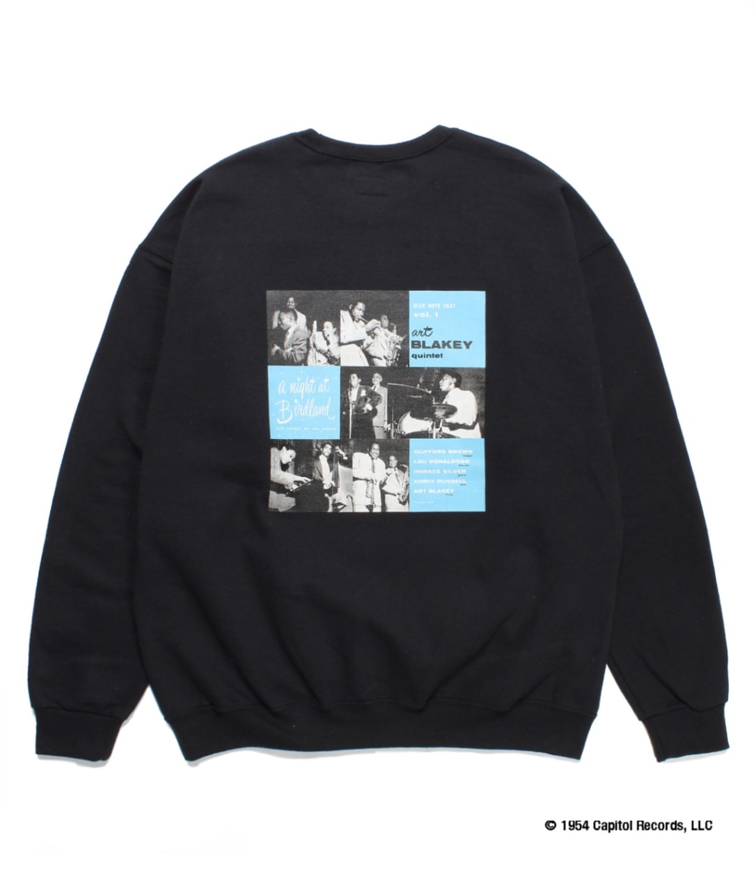 BLUE NOTE / CREW NECK SWEAT SHIRT (TYPE-1)【BLACK】｜WACKO MARIA