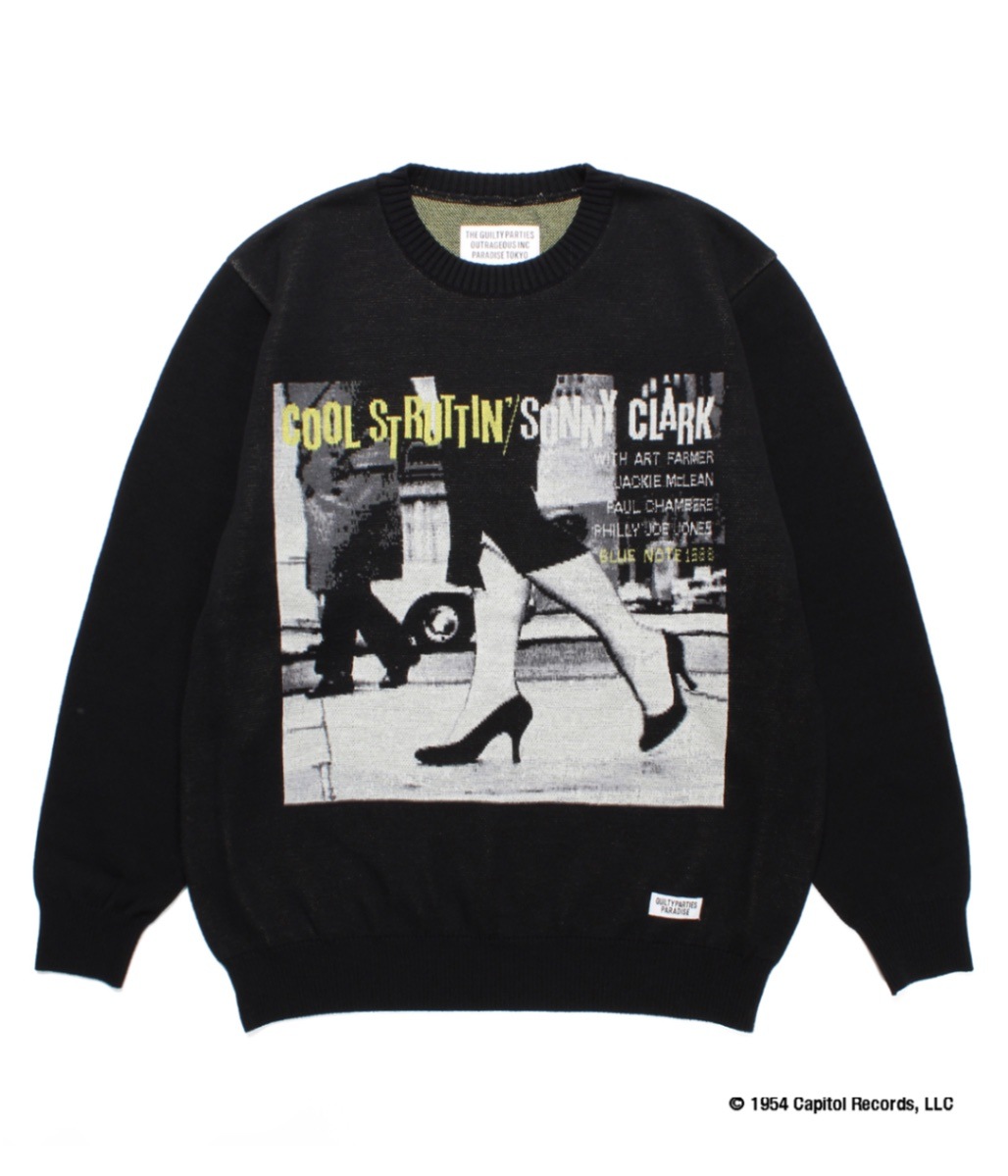 WACKO MARIA BLUE NOTE ジャガードニット(TYPE-2) BLUE NOTE / JACQUARD SWEATER (TYPE-2)【ONE】｜WACKO MARIA｜MELTING