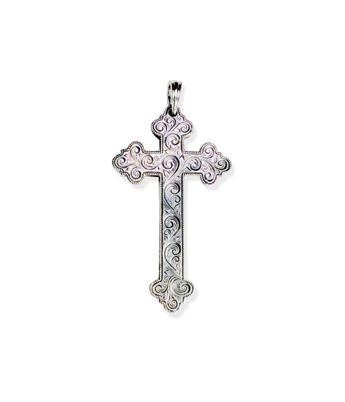 Engraved Large Cross Pendant【SILVER950】｜Antidote BUYERS CLUB 