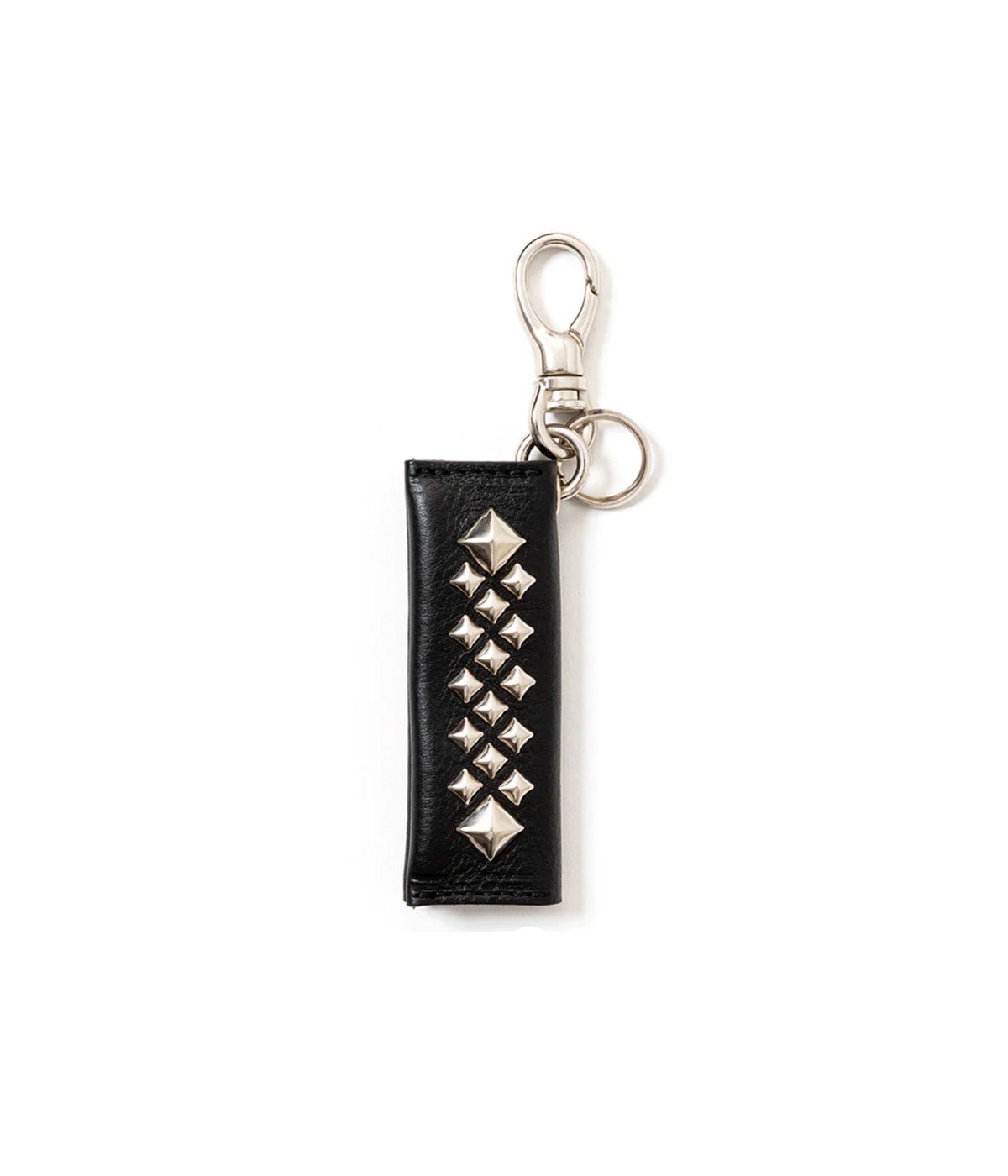 STUDS LEATHER ASSORT KEY RING -TYPE III- C【BLACK】｜CALEE