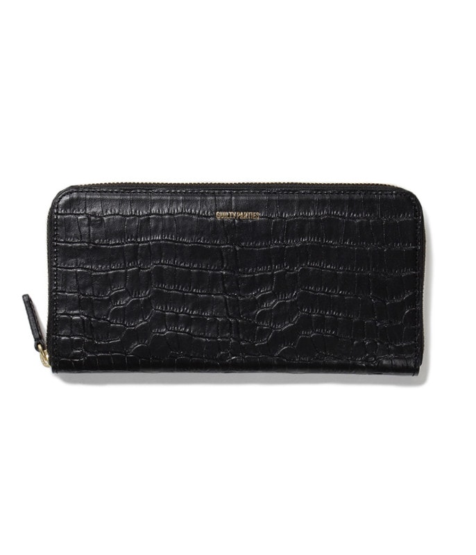 SPEAK EASY / ROUND ZIP LONG WALLET【BLACK】