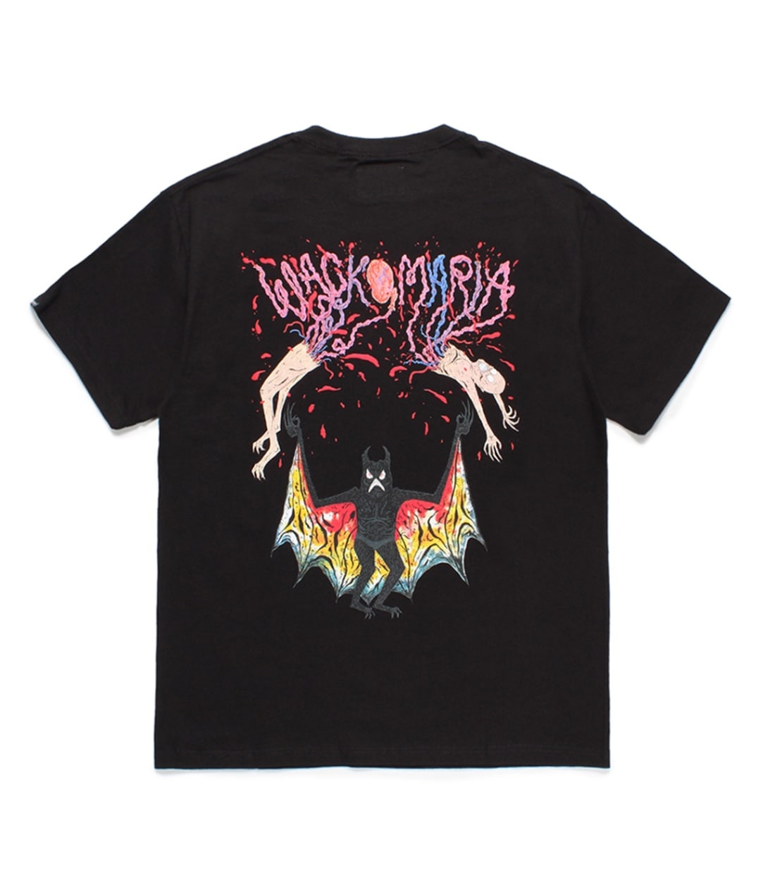 NECK FACE / CREW NECK T-SHIRT (TYPE-3)【BLACK】