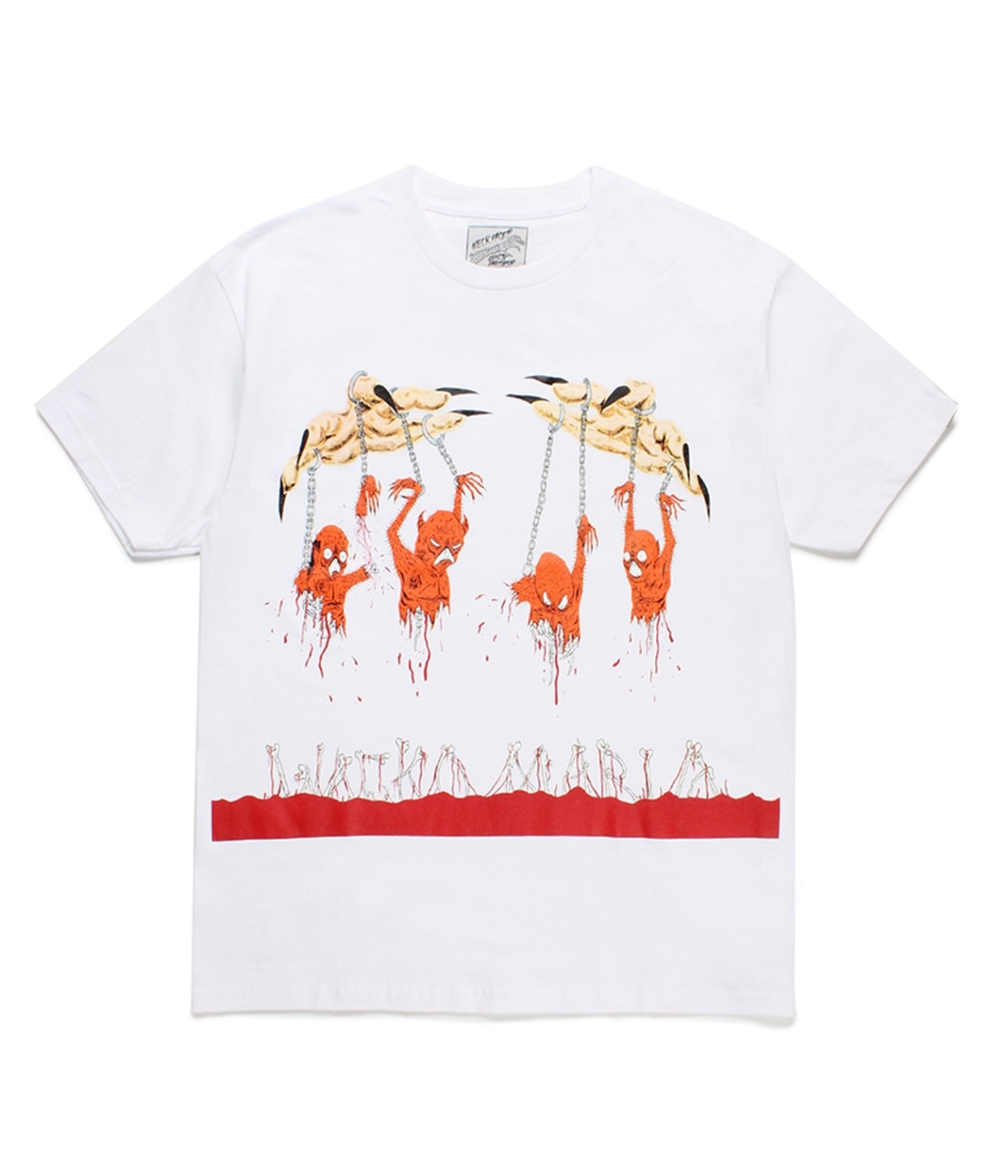 NECK FACE / CREW NECK T-SHIRT (TYPE-2)【WHITE】｜WACKO MARIA