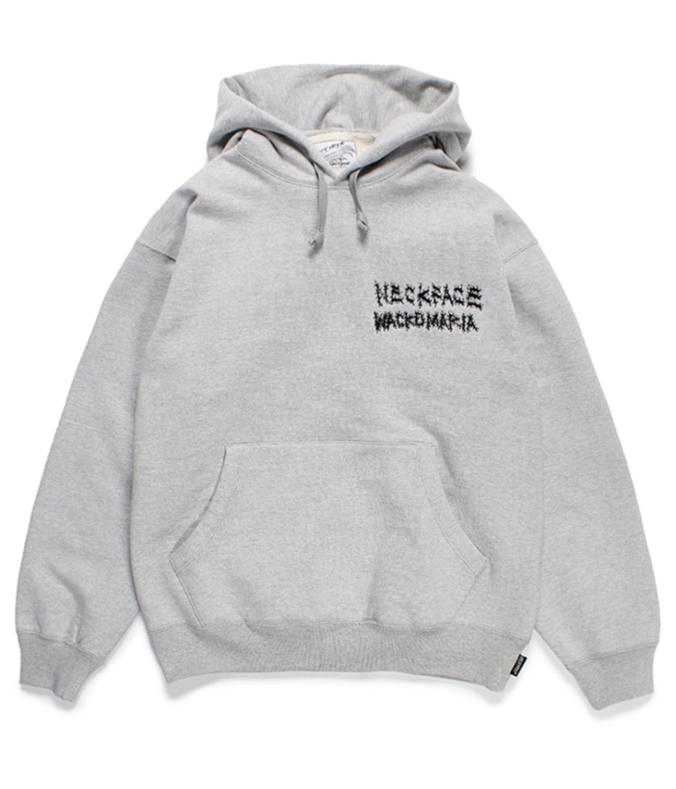NECK FACE / HEAVY WEIGHT HOODED SWEAT SHIRT【GRAY】｜WACKO MARIA 