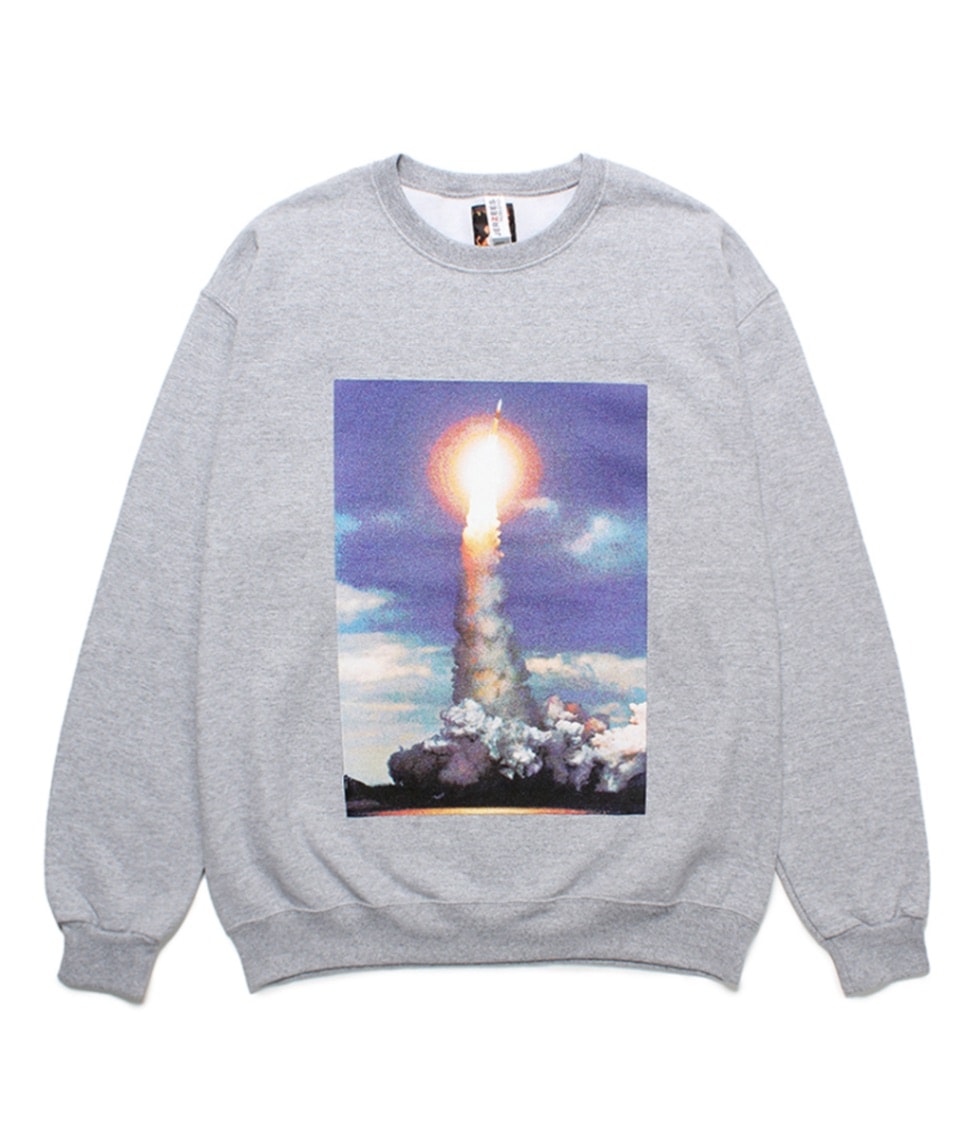 JIRO KONAMI / CREW NECK SWEAT SHIRT (TYPE-1)【GRAY】｜WACKO MARIA