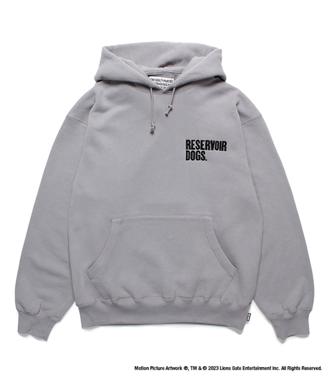 WACKO MARIA × RESERVOIR DOGS SWEAT RESERVOIR DOGS / MIDDLE WEIGHT PULLOVER HOODED SWEAT SHIRT【GRAY