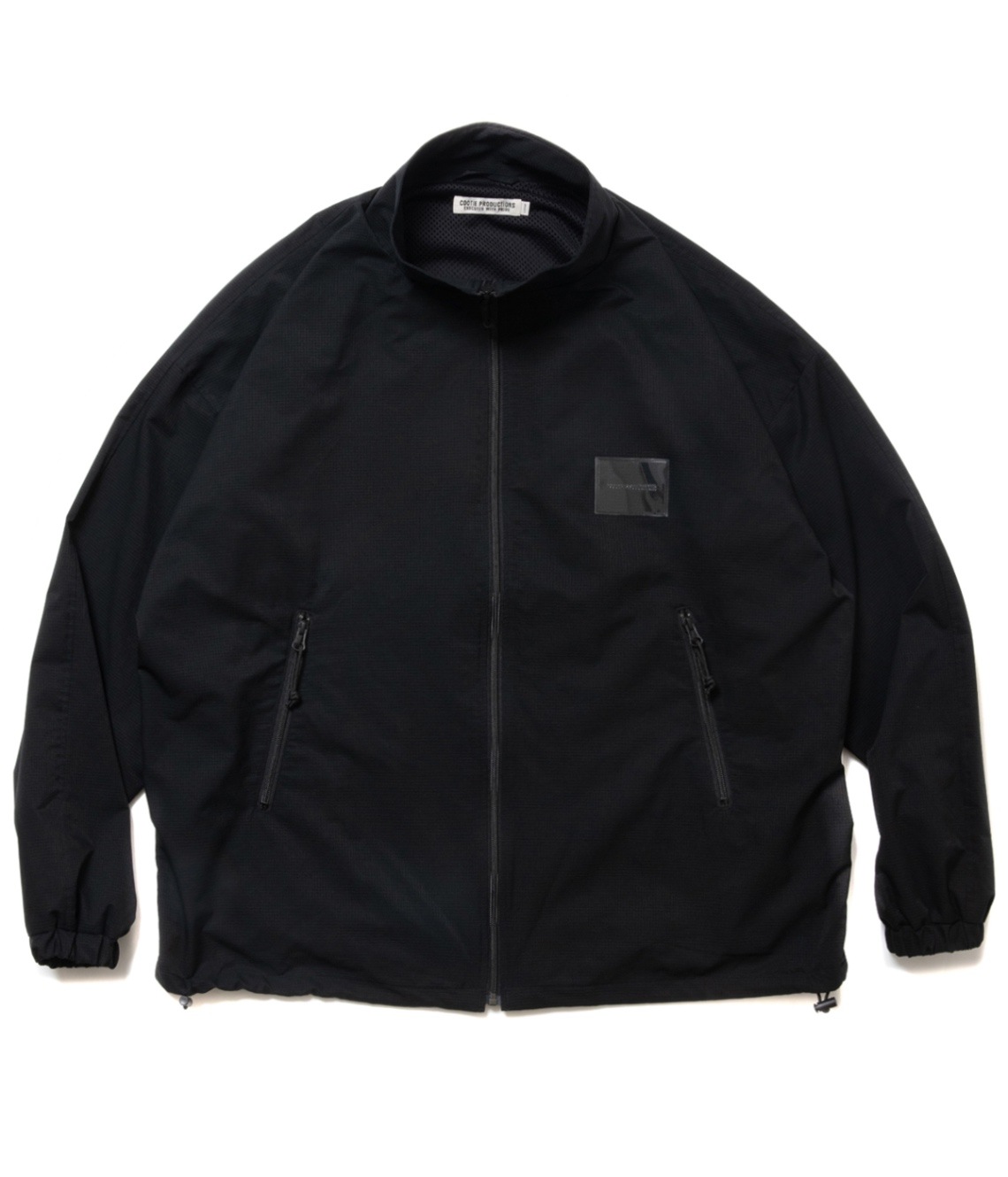 Polyester Perforated Cloth Track Jacket【BLACK】｜COOTIE