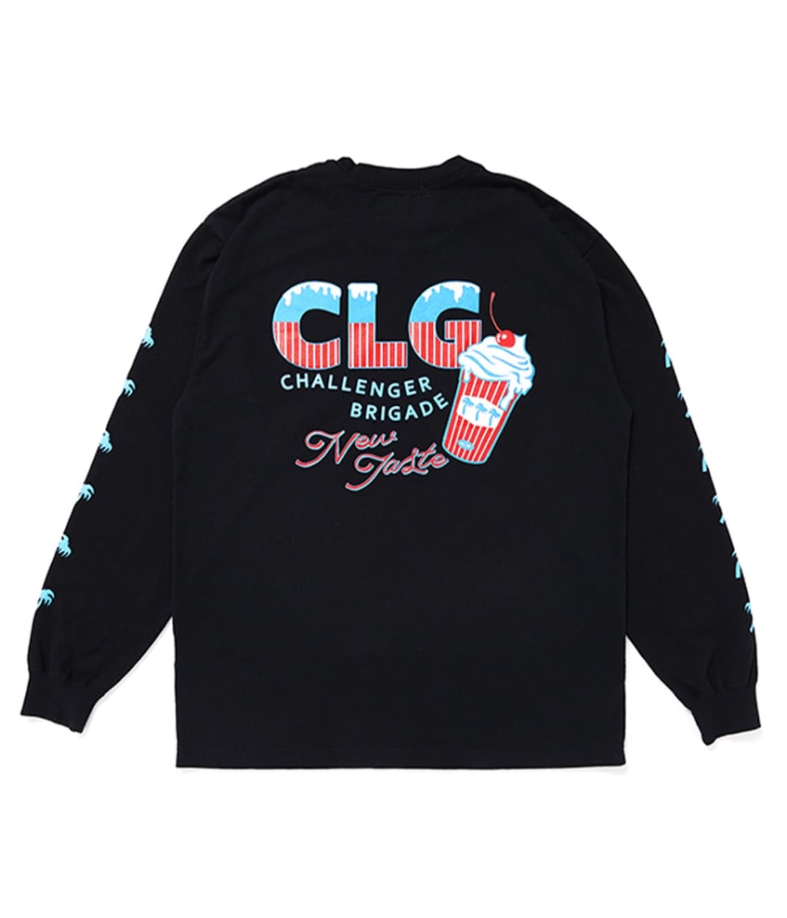 CHALLENGER L/S ICECREAM TEE 長瀬 L/S ICECREAM TEE【BLACK】｜CHALLENGER｜MELTING POT（正規取扱店・通販）
