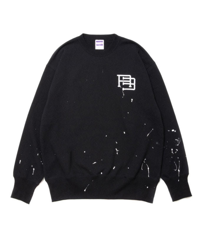 R.W PAINTED SWEATER【BLACK】