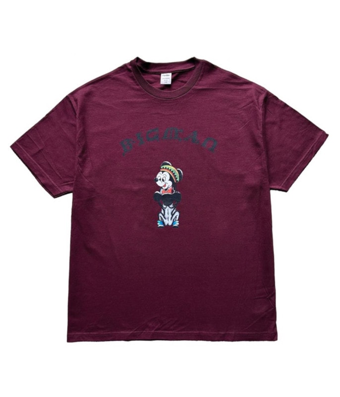 BIGMAN T SHIRT【BURGUNDY】