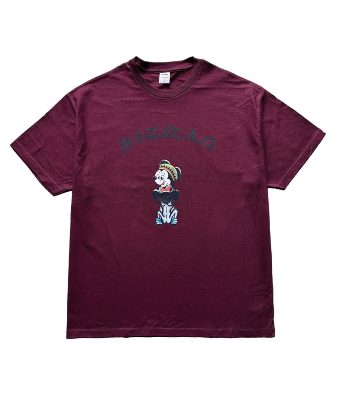 BIGMAN T SHIRT【BURGUNDY】｜exodus brand™｜MELTING POT（正規取扱店 