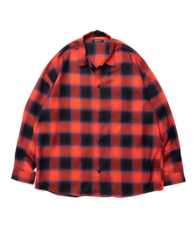 R9 OMBRE L/S SHIRT【RED】