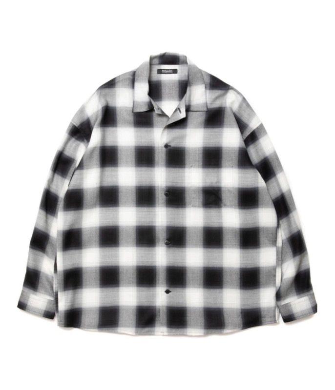 R9 OMBRE L/S SHIRT【WHITE】