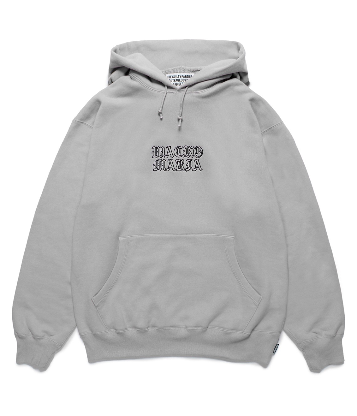 MIDDLE WEIGHT PULLOVER HOODED SWEAT SHIRT (TYPE-2)【GRAY】｜WACKO 
