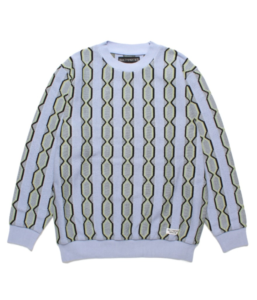 WACKO MARIA STRIPED JACQUARDKNITSWEATER