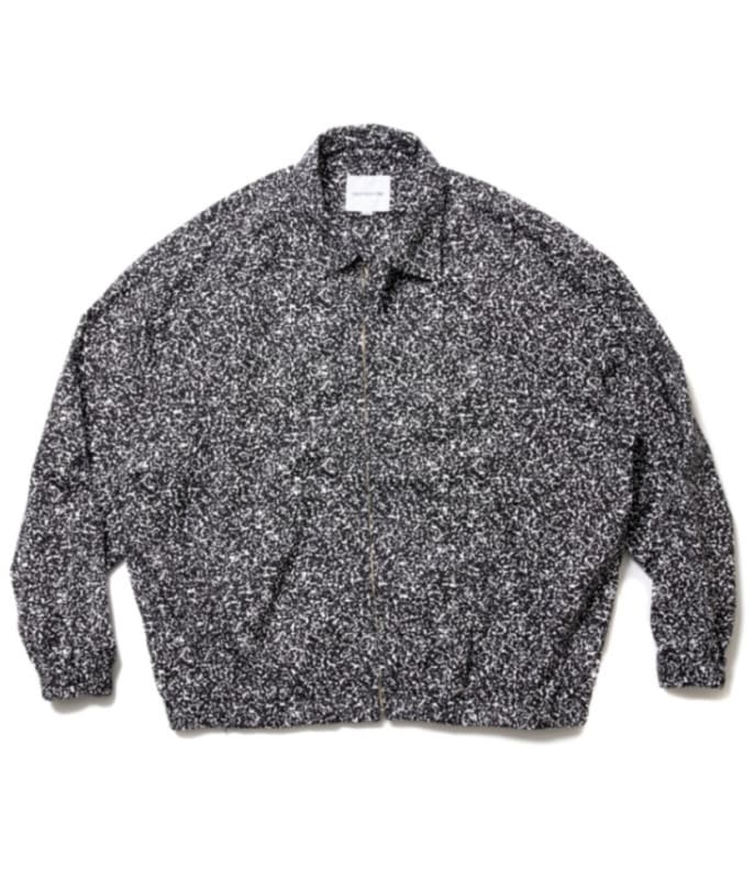 Allover Printed Broad Drizzler Jacket【BLACK】