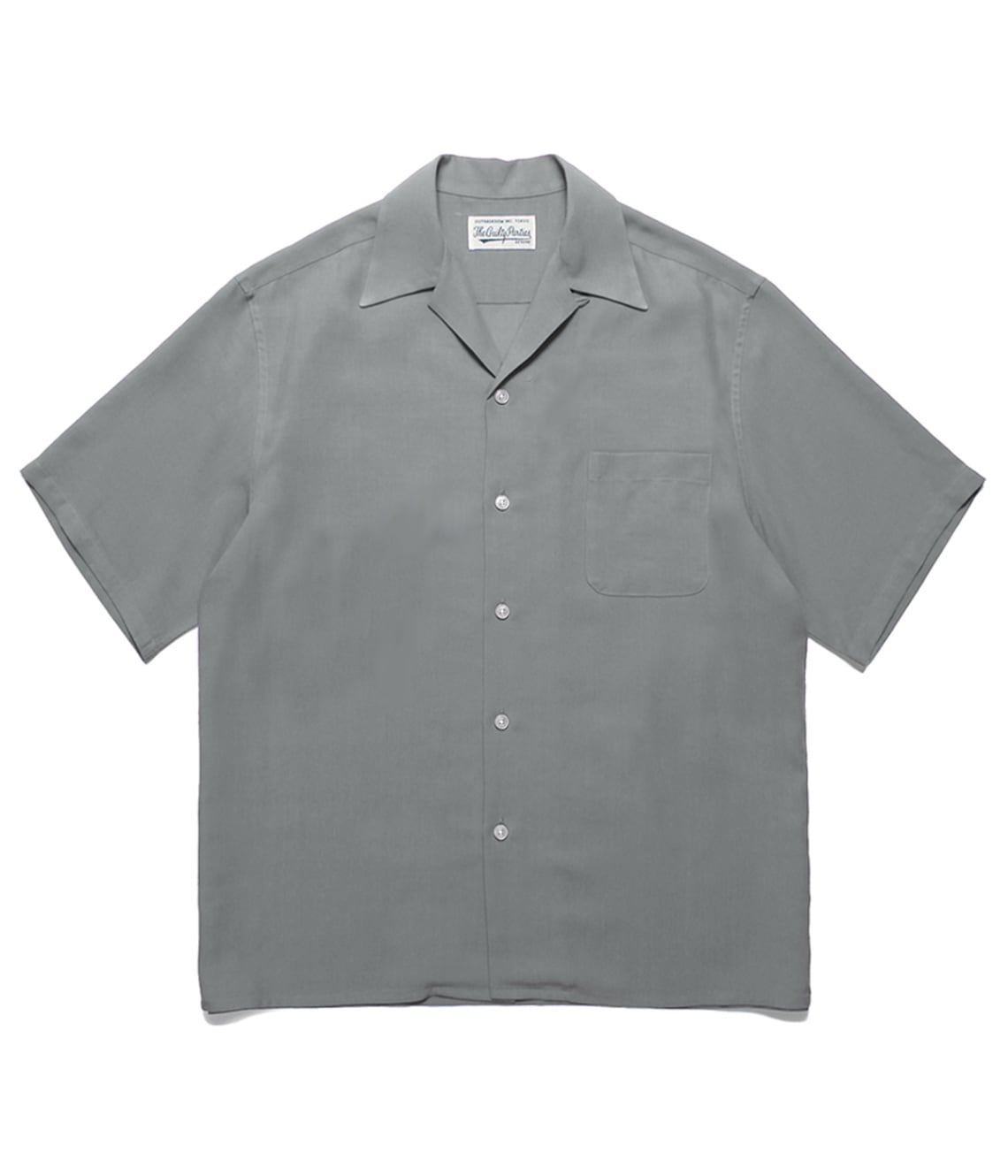 50'S OPEN COLLAR SHIRT S/S (TYPE-1)【GRAY】