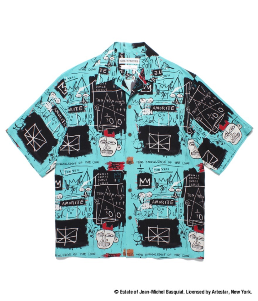 JEAN-MICHEL BASQUIAT / HAWAIIAN SHIRT (TYPE-2)【ONE】｜WACKO MARIA