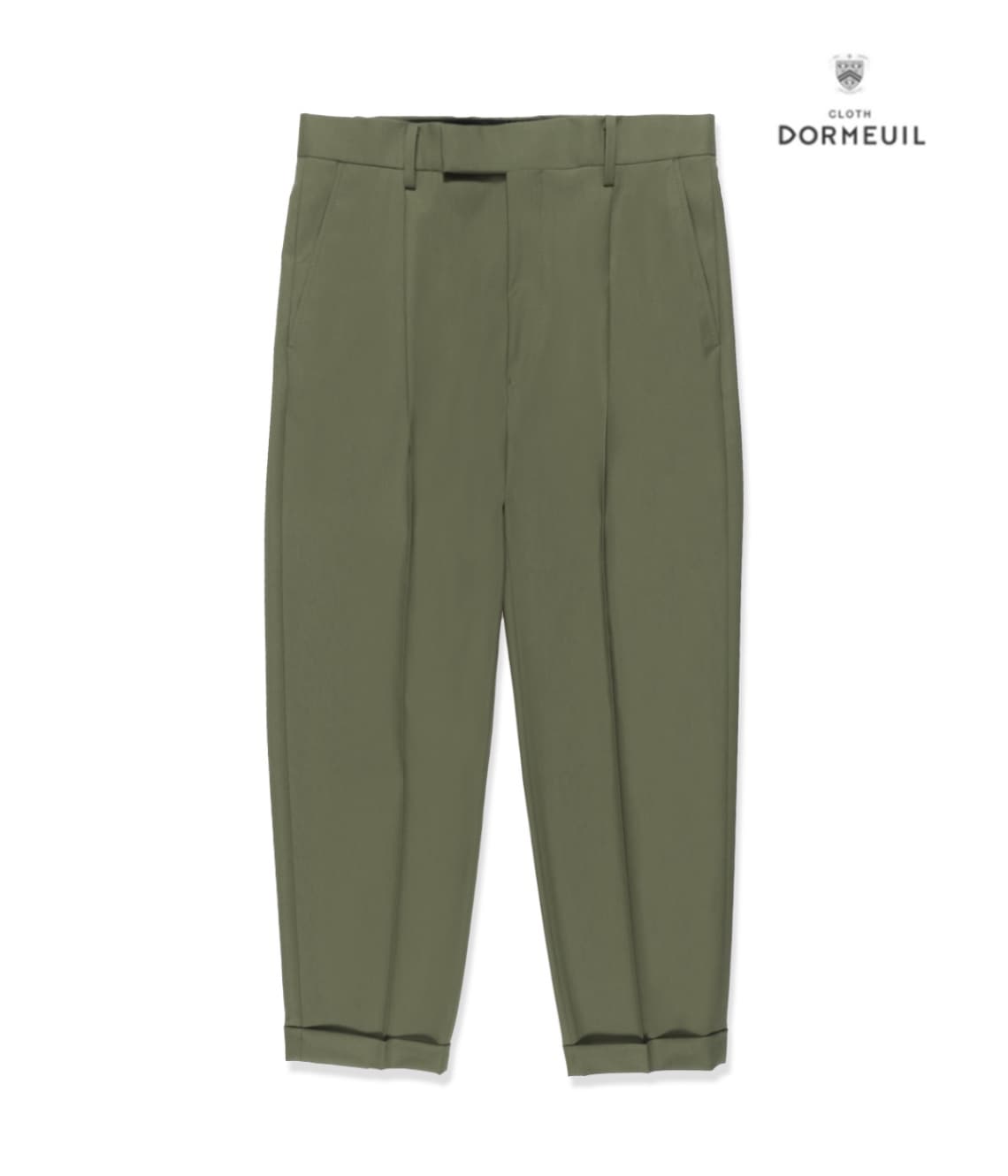 DORMEUIL / PLEATED TROUSERS (TYPE-1)【GREEN】｜WACKO MARIA