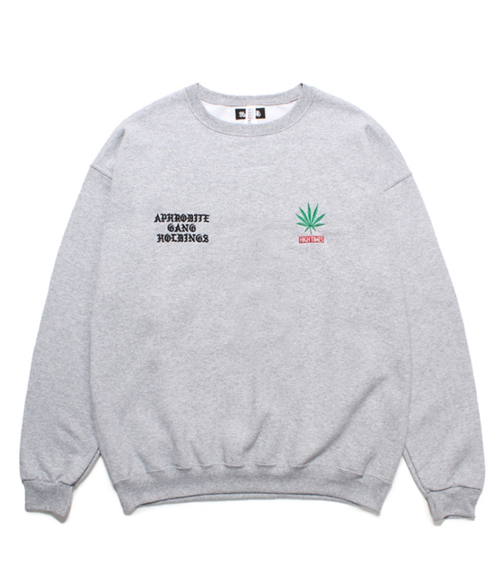 舐達麻 / HIGH TIMES / CREW NECK SWEAT SHIRT【GRAY】｜WACKO