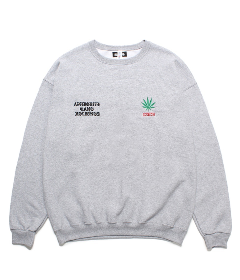 舐達麻 / HIGH TIMES / CREW NECK SWEAT SHIRT【GRAY】