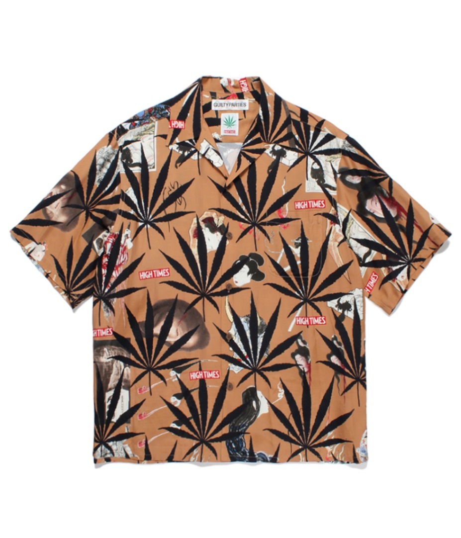 HIGH TIMES / HAWAIIAN SHIRTシャツ WACKO MARIA ワコマリア × ハイタイムズ HIGHTIMES 24SS HIGH