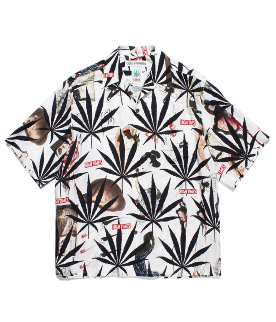 HIGH TIMES / HAWAIIAN SHIRT (TYPE-2)【WHITE】｜WACKO MARIA 