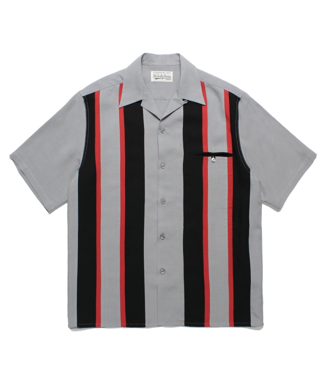 SWITCHING 50'S OPEN COLLAR SHIRT (TYPE-2)【GRAY】｜WACKO MARIA
