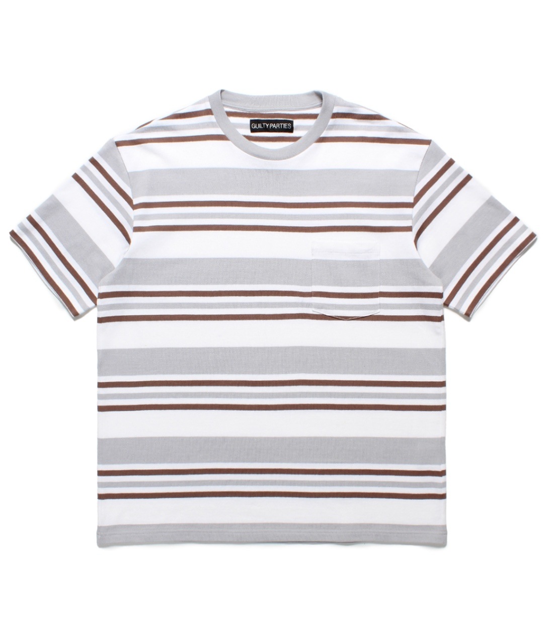 【WACKO MARIA】STRIPED CREW NECK T-SHIRT ( TYPE-1 ) STRIPED CREW NECK T-SHIRT (TYPE-1)【OFF WHITE】|WACKO MARIA