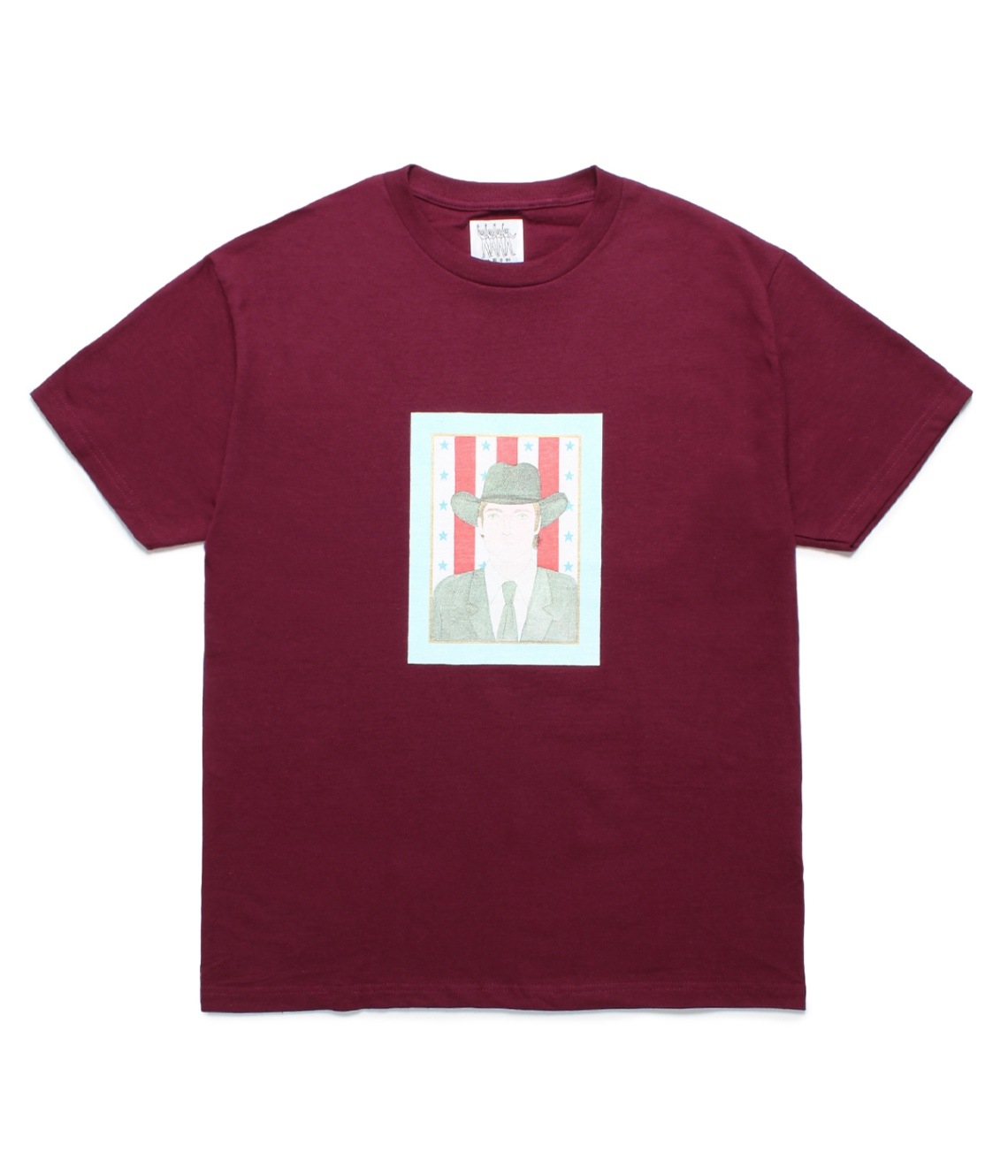 世界平和プロジェクト / T-SHIRT (TYPE-6)【BURGUNDY】｜WACKO MARIA