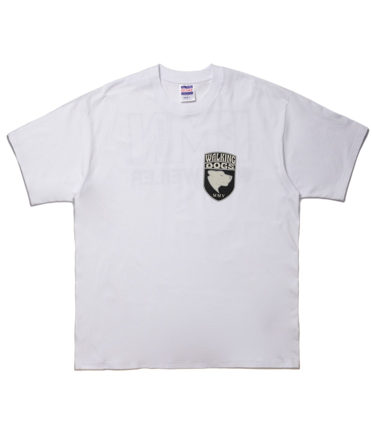 WALKING DOG TEE【WHITE】
