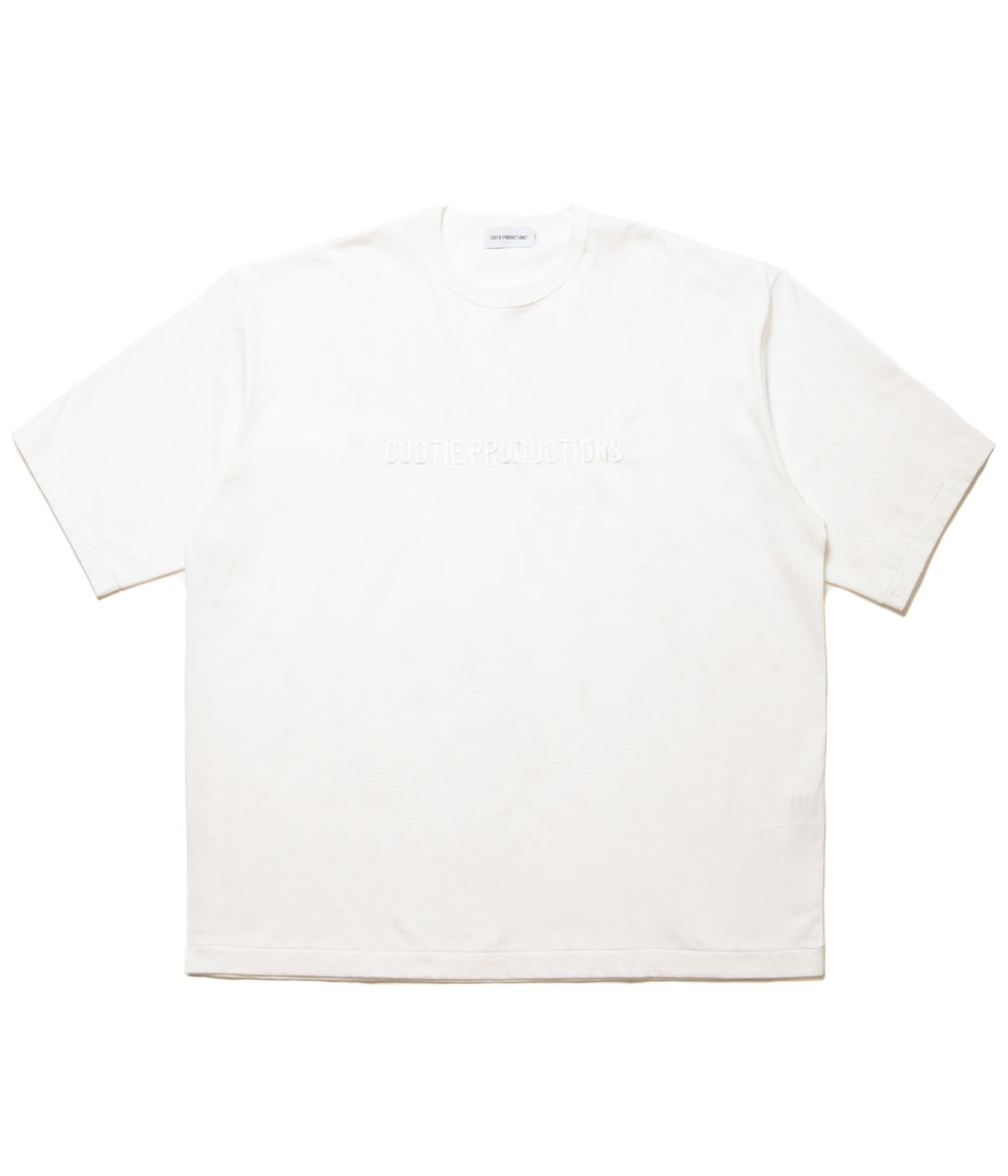 Oversized S/S Tee (Embroidery)【WHITE】｜COOTIE PRODUCTIONS